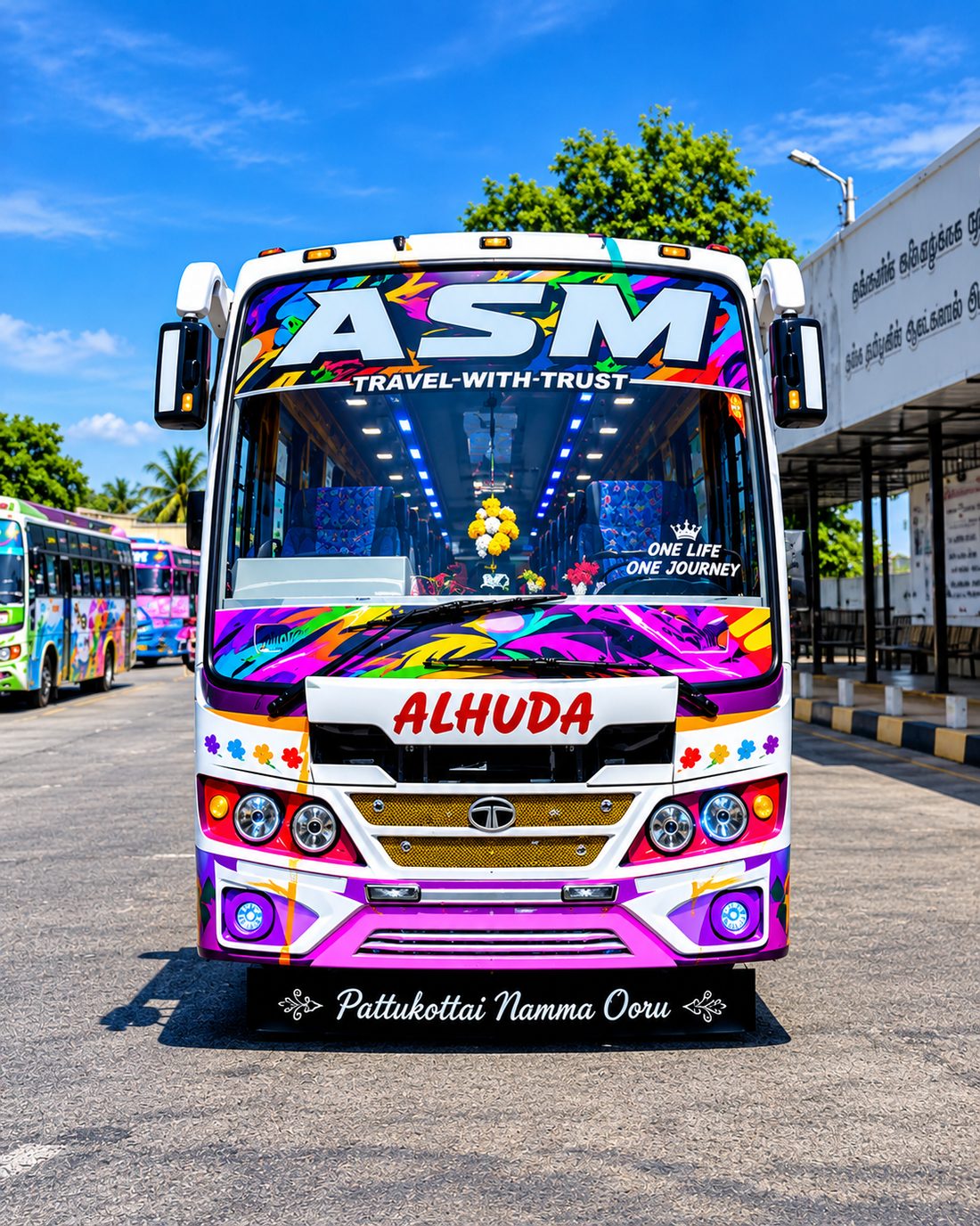 An ASM Transport bus, part of the ASM Group legacy that began in 1982